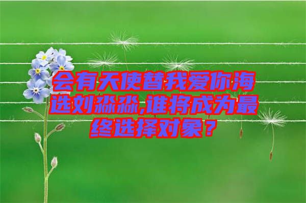 會(huì)有天使替我愛(ài)你海選劉淼淼,誰(shuí)將成為最終選擇對(duì)象？